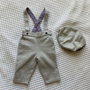 Janie and Jack Boys Pants and Hat 0-3 months